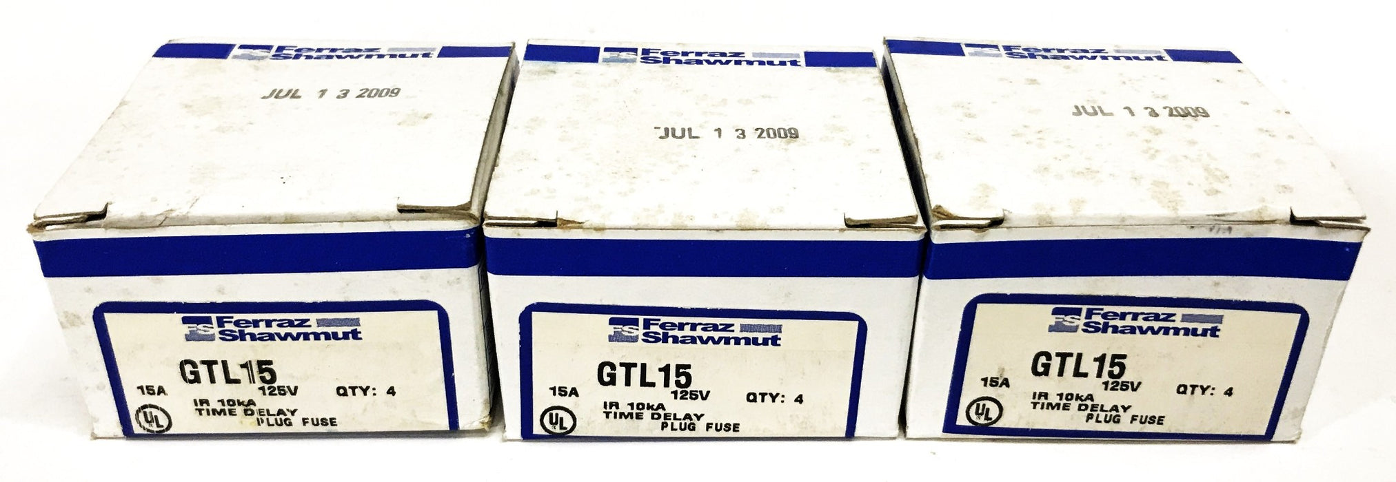 Ferraz Shawmut 15 Amp Edison Base Plug Fuse GTL15 [Lot of 12] NOS