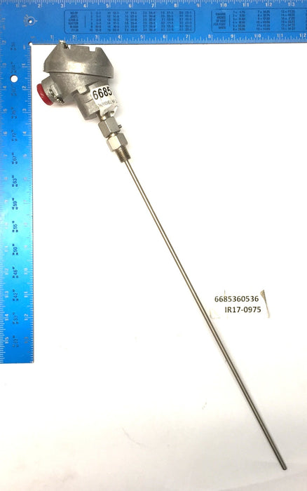 Leeds & Northrup Thermowell 15-5/16 L 3/8" NPT 6685360536 (IR17-0975) NOS