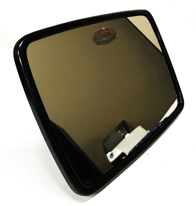 Velvac 6-1/2 inch X 10 inch Black Plastic Wide Angle Flat Mirror 704152-5 NOS
