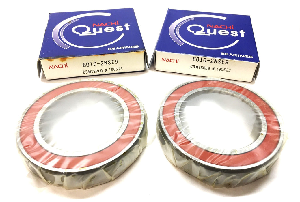 Nachi Sealed Roller Ball Bearing 6010-2NSE9 [Lot of 2] NOS