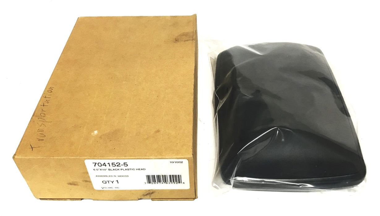 Velvac 6-1/2 inch X 10 inch Black Plastic Wide Angle Flat Mirror 704152-5 NOS