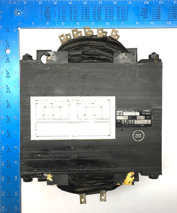 P&H Harnischfeger 2.2 KVA 50/60Hz Transformer 75Z514D4 (32H607) USED