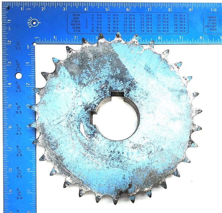 Unbranded 30 Tooth Double Row Double Keyway Sprocket RS60-30 USED