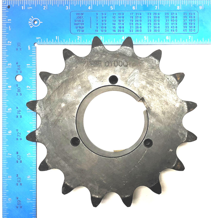 Martin 16 Teeth Double Row Keywayed Sprocket D100Q16H NOS