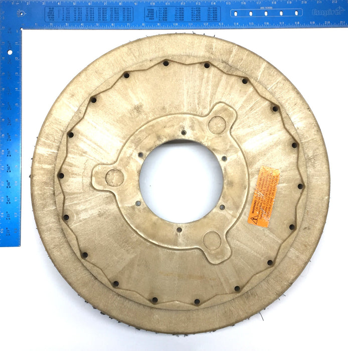 Malish 19" Circular Nylon Carpet Scrub Brush USED