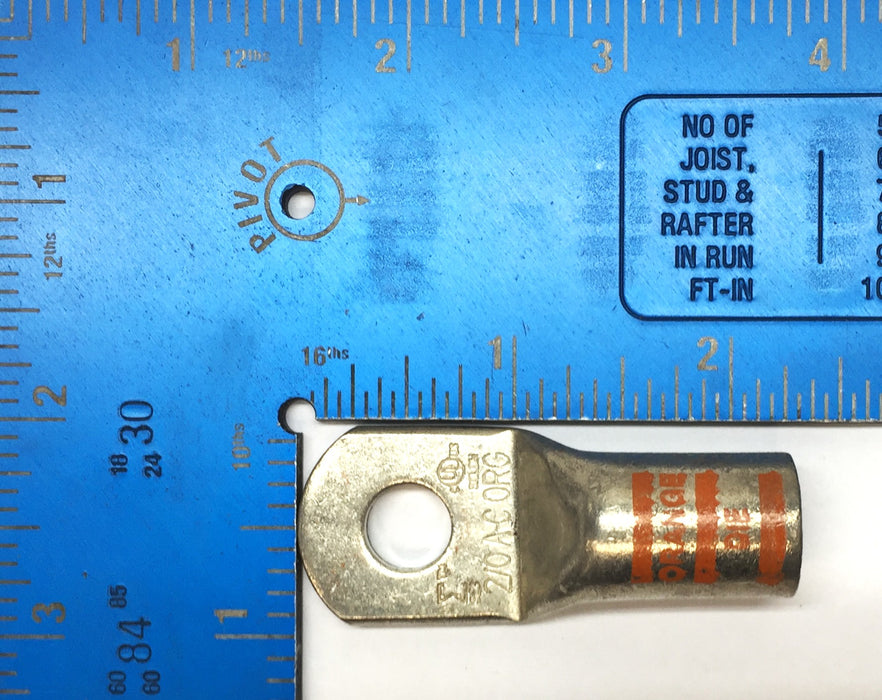 Terminal Supply 2/0 Battery Welding 3/8 Battery Lug Pack (10pcs) HDL-200-38 NOS