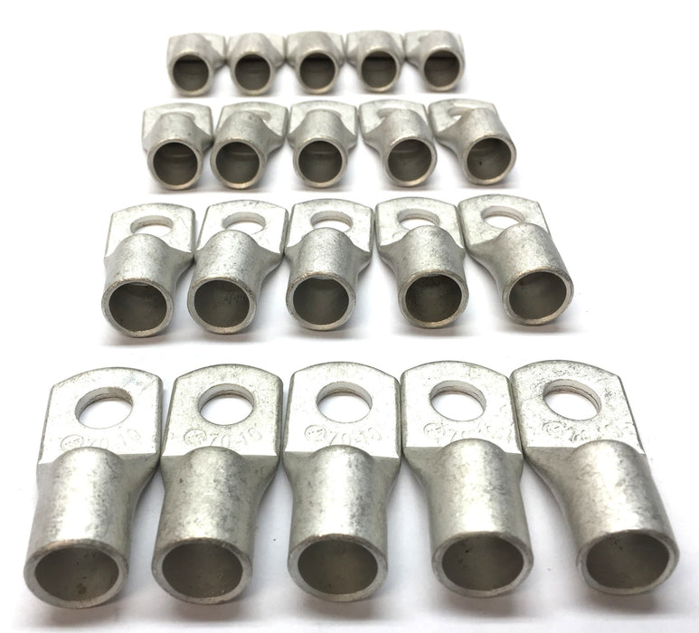 Copper Cable Lugs Uninsulated Cable Ring Terminal SC70-10 [Lot of 20] NOS