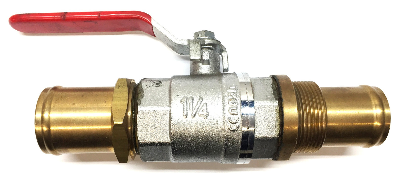APM 1-1/4" Ball Valve with Brass Inlet/Outlet PN30 (10698044) USED