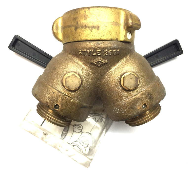 Akron Brass Leader Line Wye (Max: 250psi) Style 2681 NOS