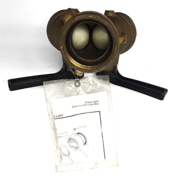 Akron Brass Leader Line Wye (Max: 250psi) Style 2681 NOS