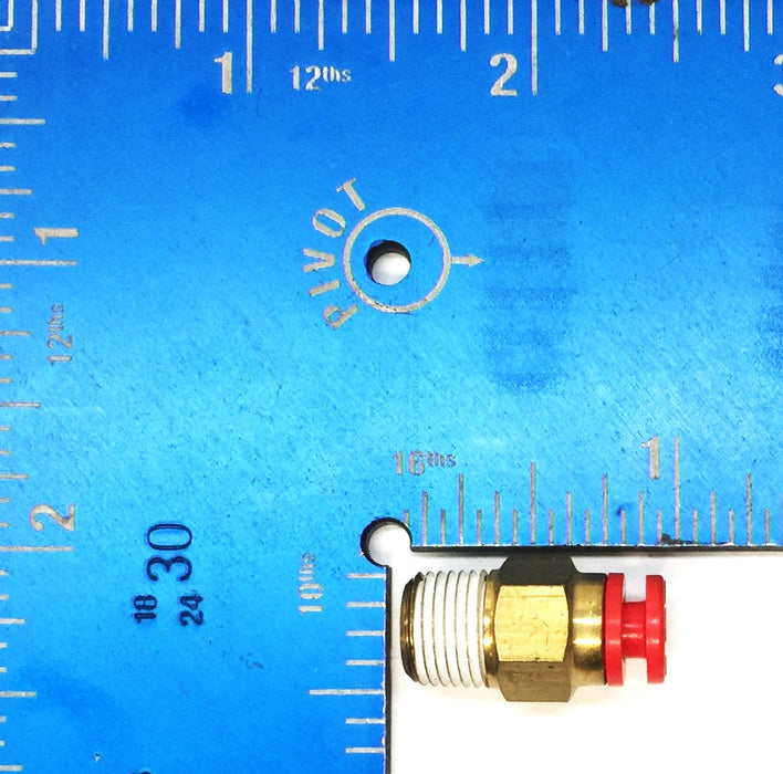 SMC Spore 5/32" x 3/8" Push-to-Connect Male Adapter [Lot of 7] NOS