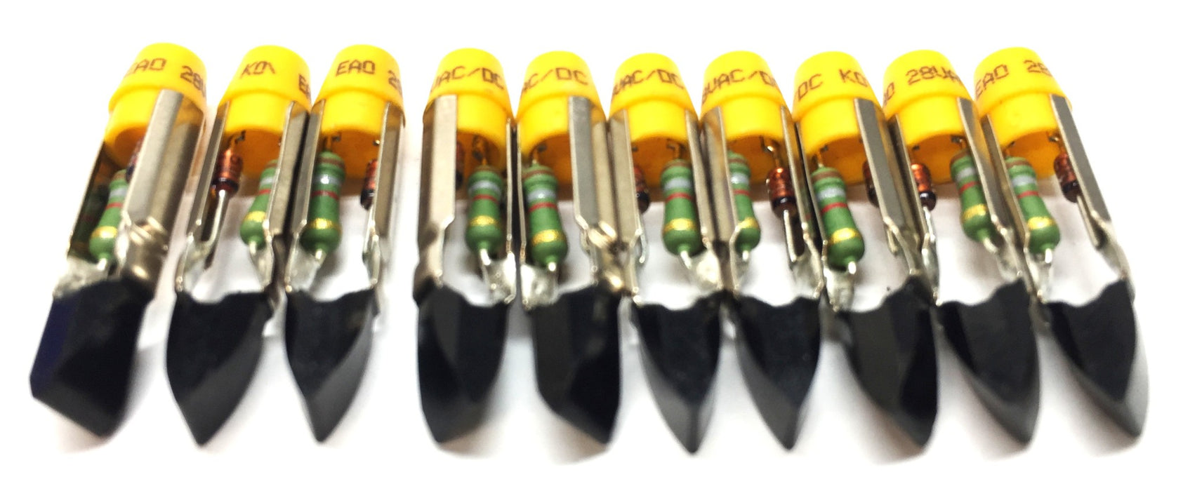 EAO 28VAC Single Yellow Indicator Light [Lot of 10] NOS