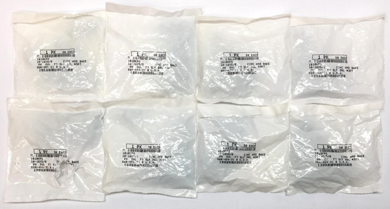 Unbranded 10-16 x 5/8" Phillips Oval Zinc and Bake Screw 1010KP0 [Lot of 397]NOS