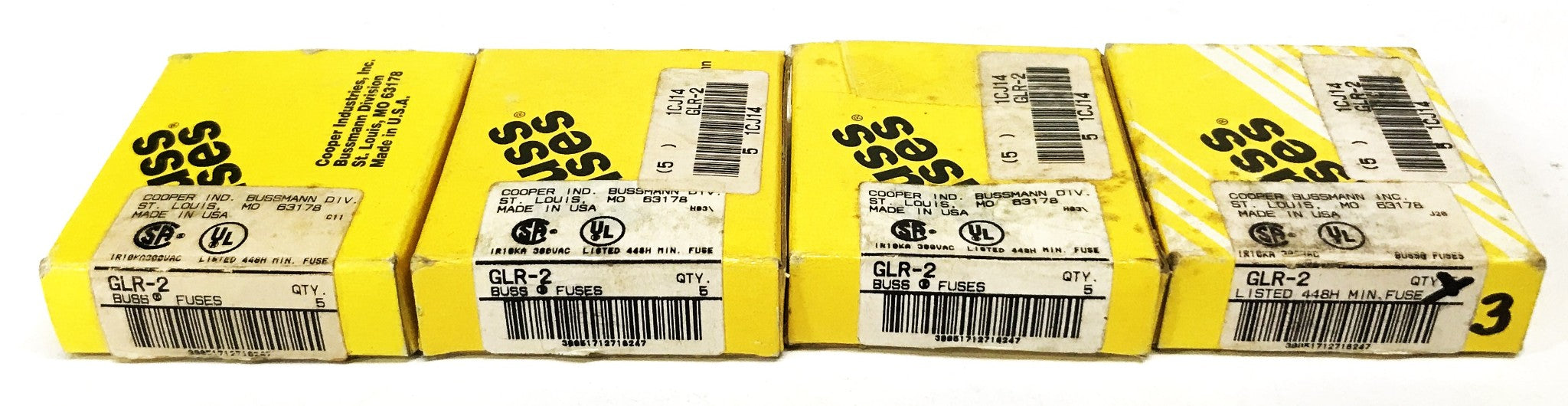 Cooper Bussmann 2 Amp Fuses GLR-2 [Lot of 18] NOS