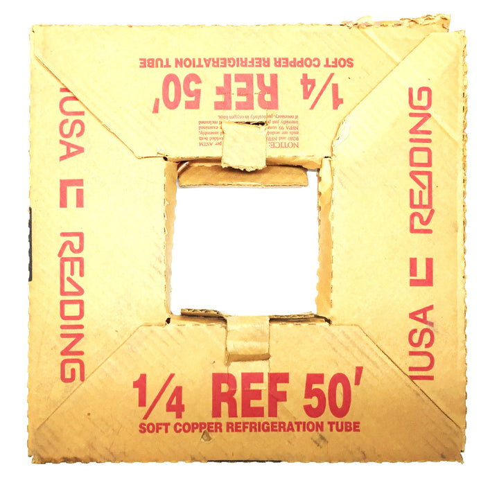 Reading 1/4” REF 50' Soft Copper Refrigeration Tubing 072199 NOS