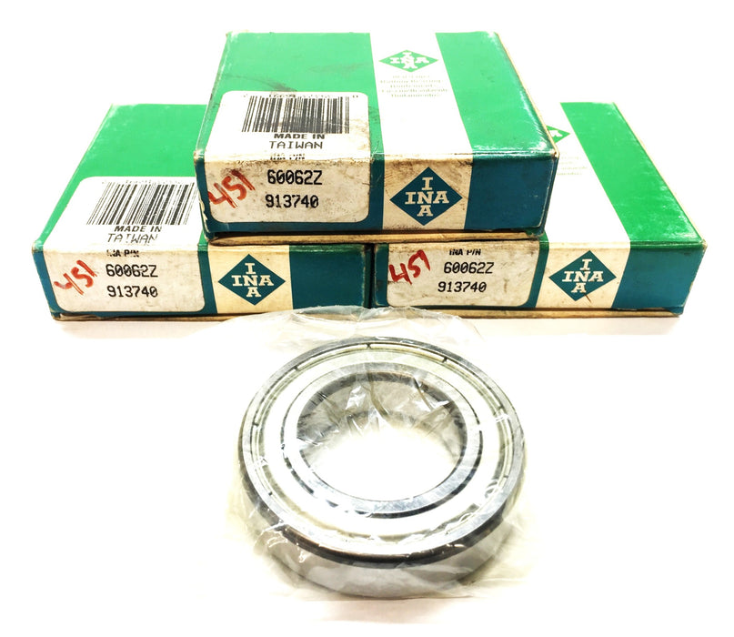 INA Sealed Deep Groove Roller Bearing 60062Z [Lot of 3] NOS