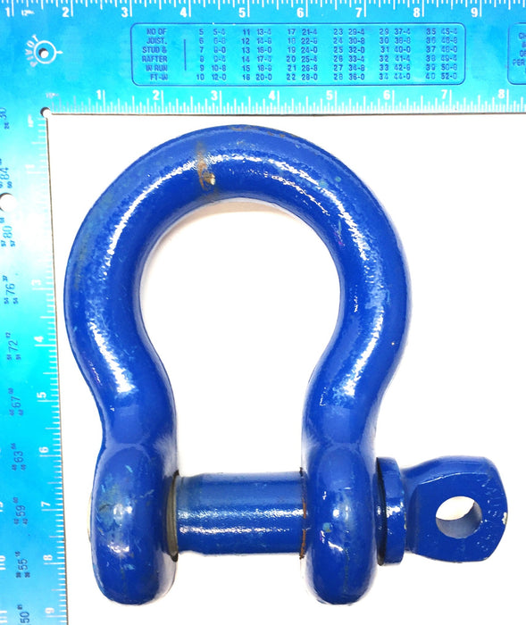 Campbell 1-1/4" Blue 12-Ton Screw Pin Shackle Anchor A4USAHS NOS