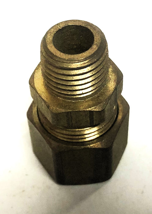 Unbranded 1/2 Inch OD Straight Tube Fitting 1/4 NPT [Lot of 4] NOS