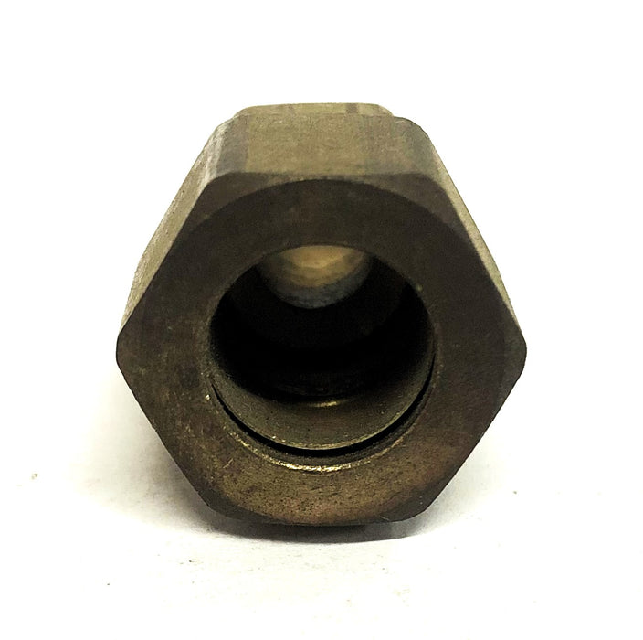 Unbranded 1/2 Inch OD Straight Tube Fitting 1/4 NPT [Lot of 5] NOS