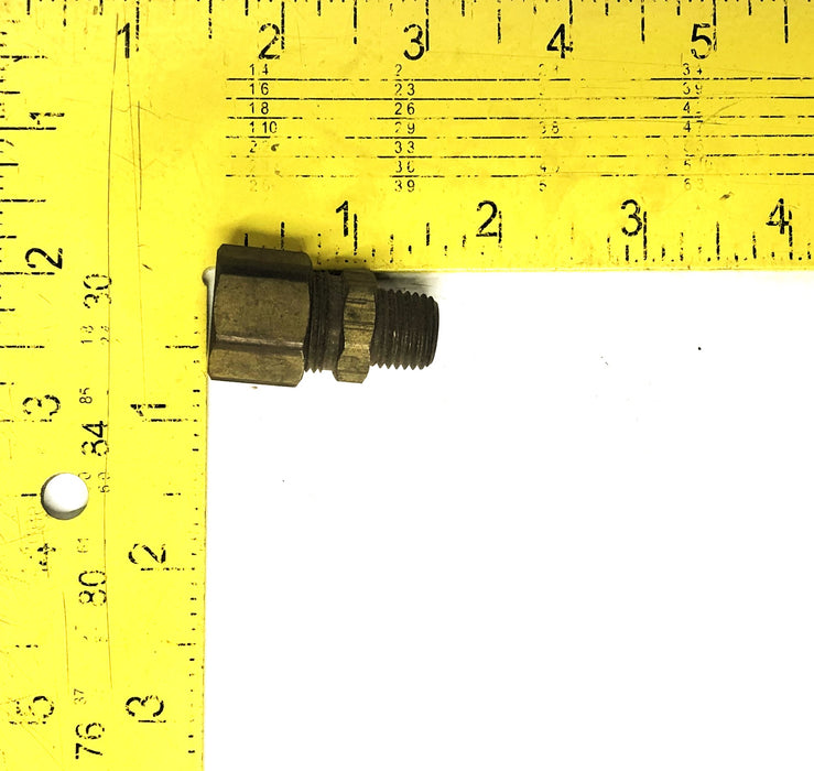 Unbranded 1/2 Inch OD Straight Tube Fitting 1/4 NPT [Lot of 4] NOS