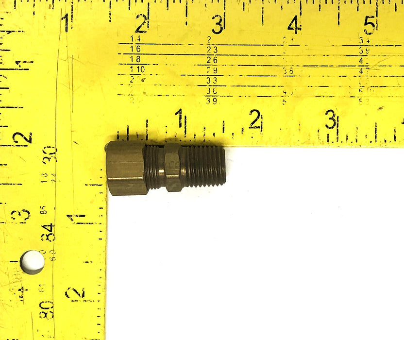 Unbranded Straight Tube Fitting 3/8 NPT [Lot of 4] NOS