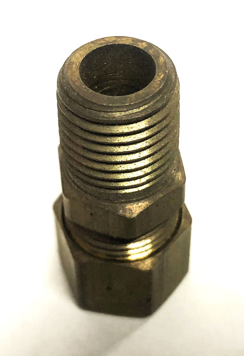 Unbranded Straight Tube Fitting 3/8 NPT [Lot of 4] NOS