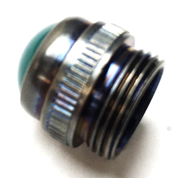 NFI Parts Green Lens Cap Panel Mount with Threaded Base 102990 [Lot of 5] NOS