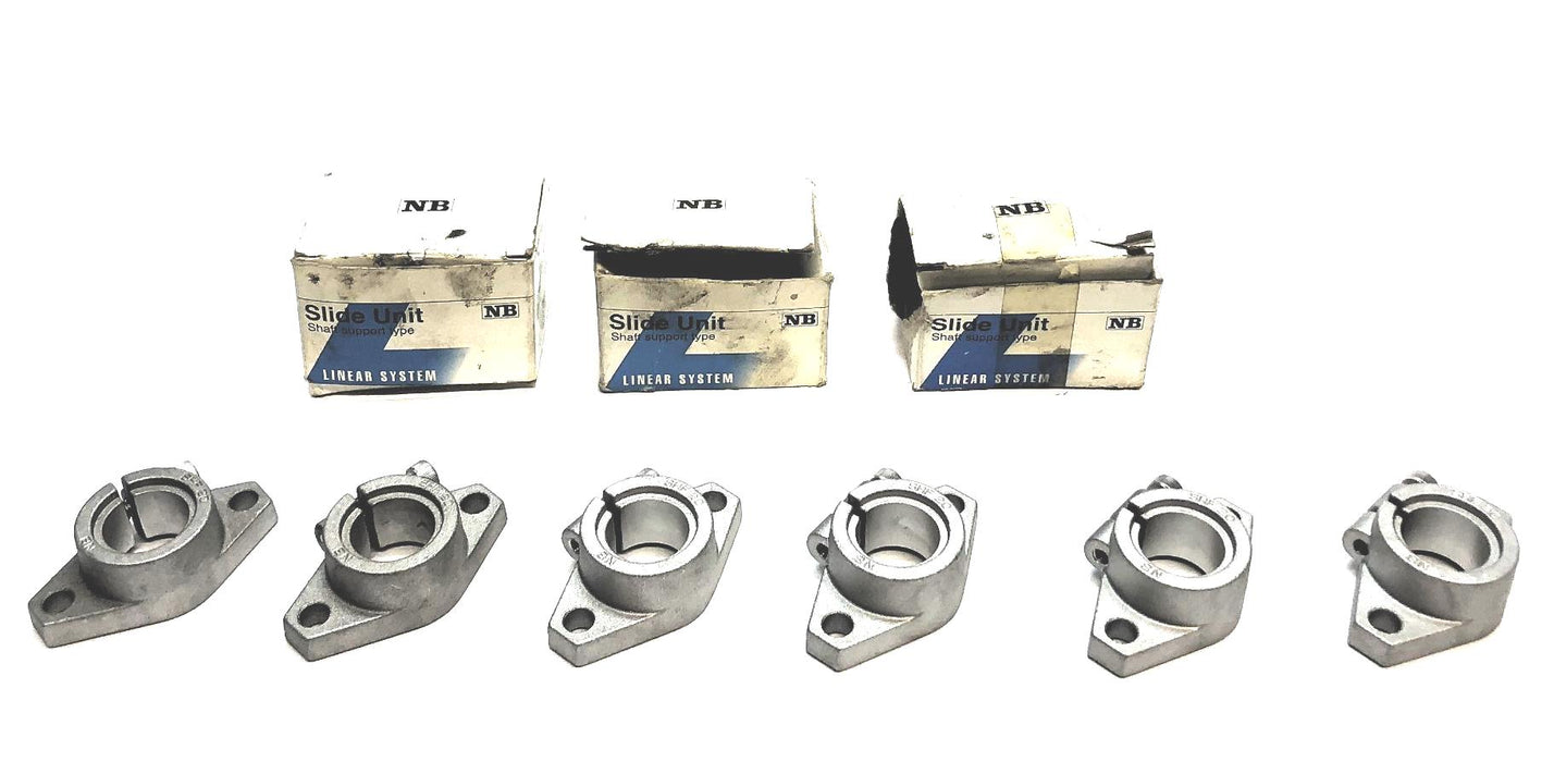 NB Aluminum Shaft Support Slide Unit SHF-20 [Lot of 6] NOS