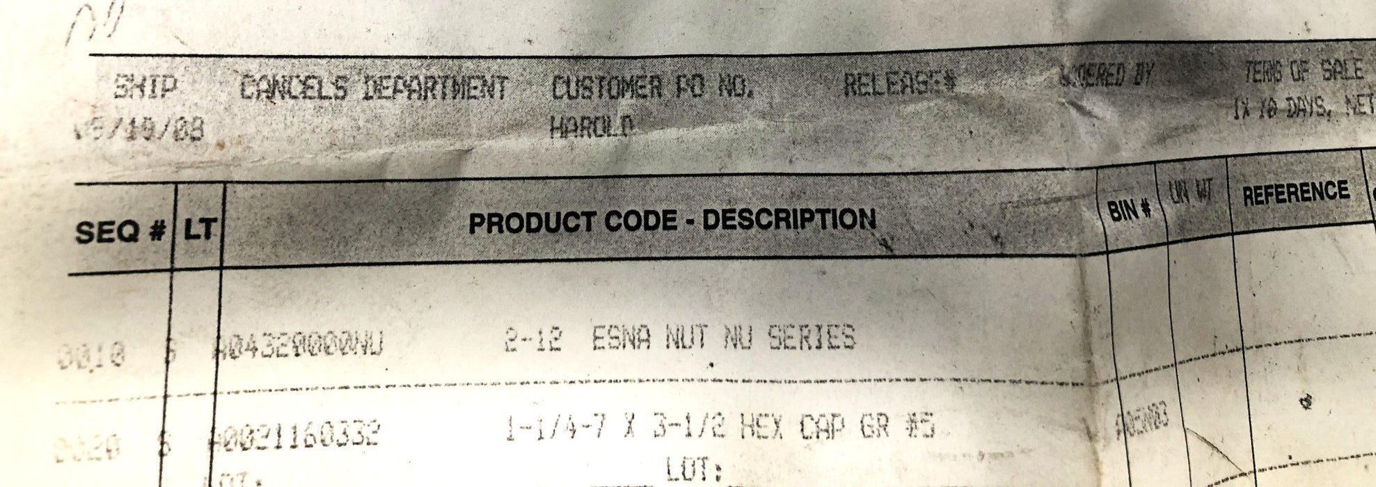 Suburban NU Series ESNA Hex Nut 2-12 NOS