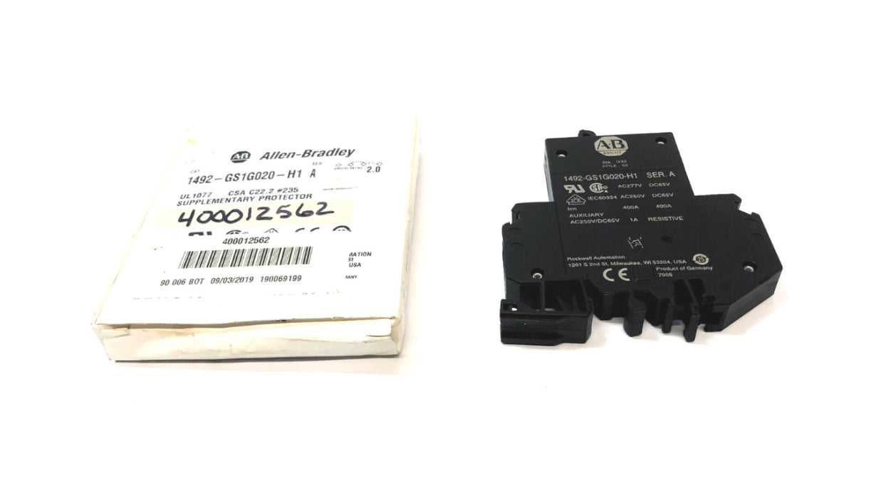 Allen-Bradley 2 AMP Series A Circuit Breaker 1492-GS1G020-H1 NOS