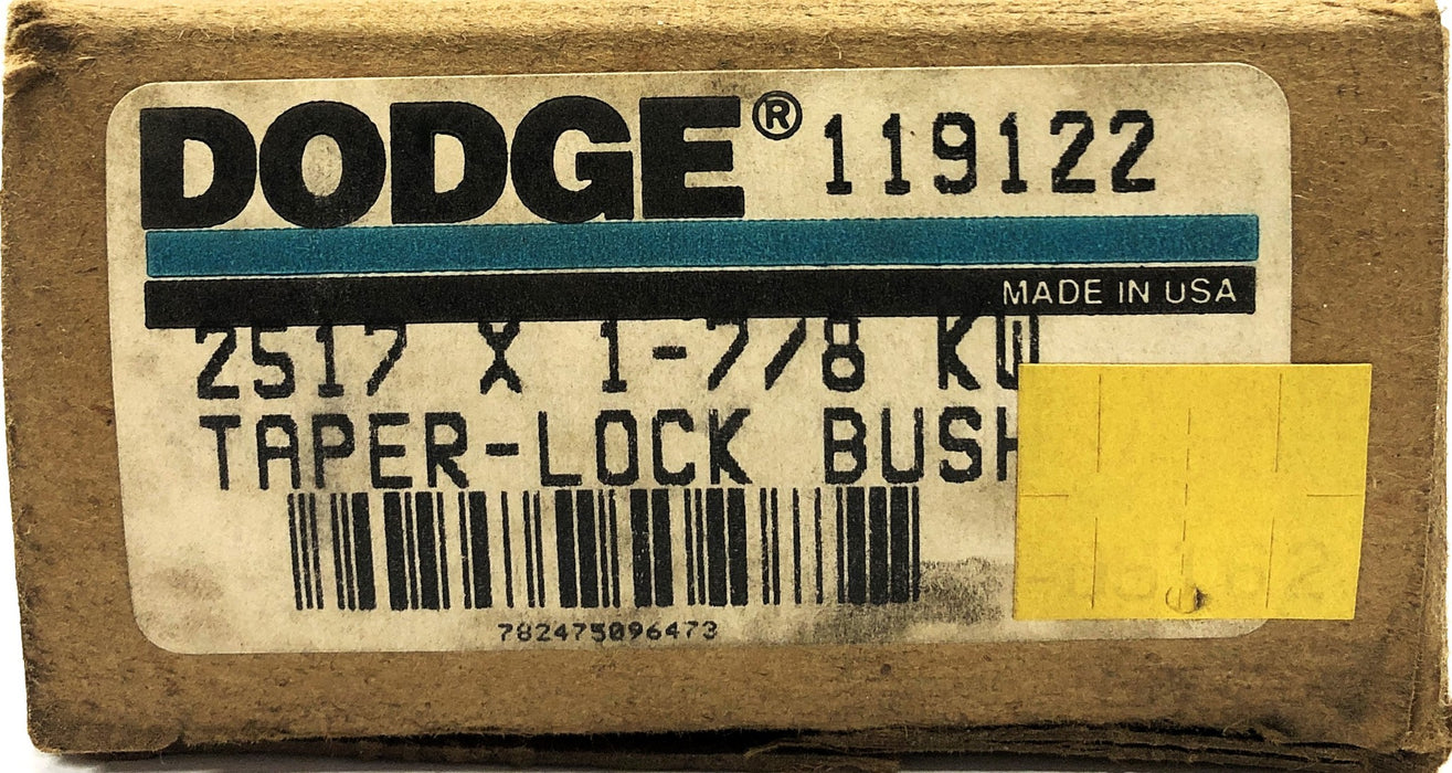 Dodge KW Split Taper Bushing With Set Screws 2517X1-7/8 [Lot of 2] NOS