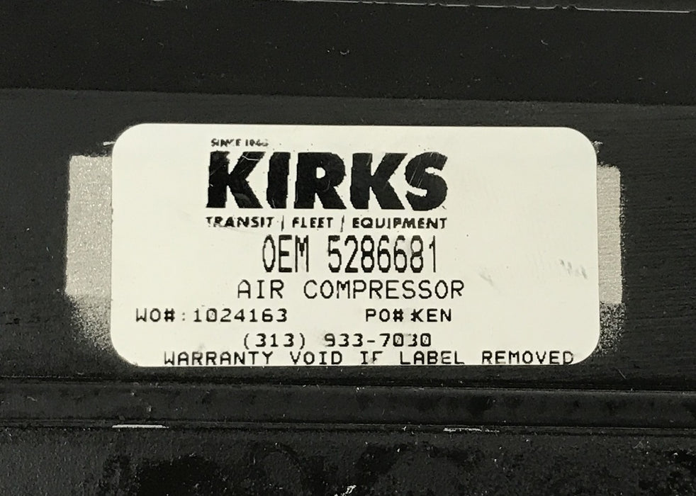 Kirks Wabco Air Brake Compressor Unit 5286681 NOS