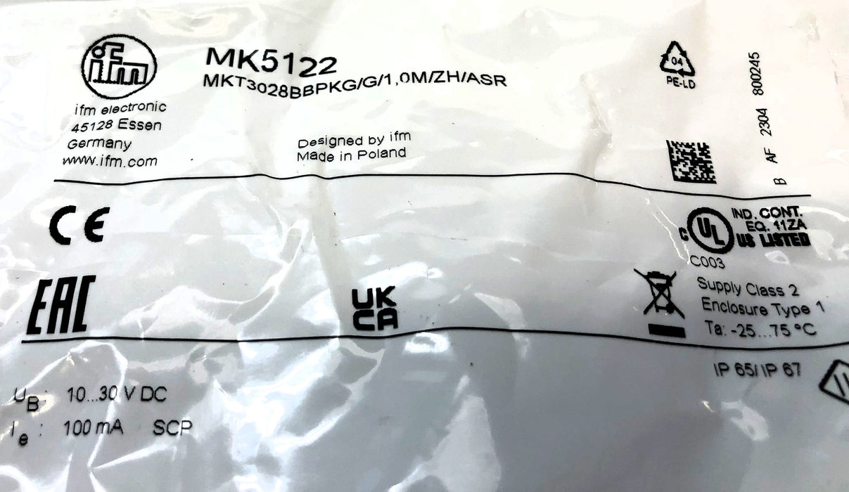 IFM Cylinder Position Sensor MK5122 NOS