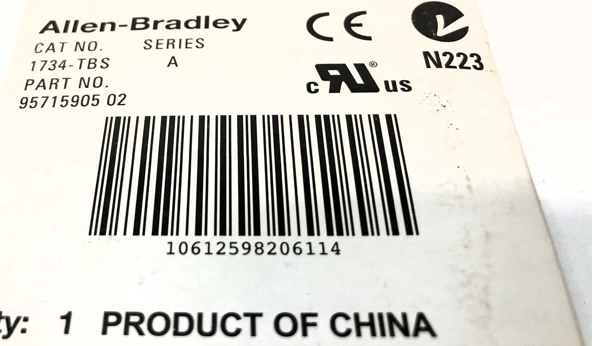 Allen-Bradley Series A Terminal Base 1734-TBS [Lot of 4] NOS