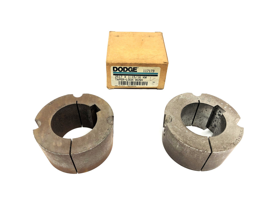 Dodge Split Taper Bushing 2517X1-15/16 KW (117173) [Lot of 2] NOS