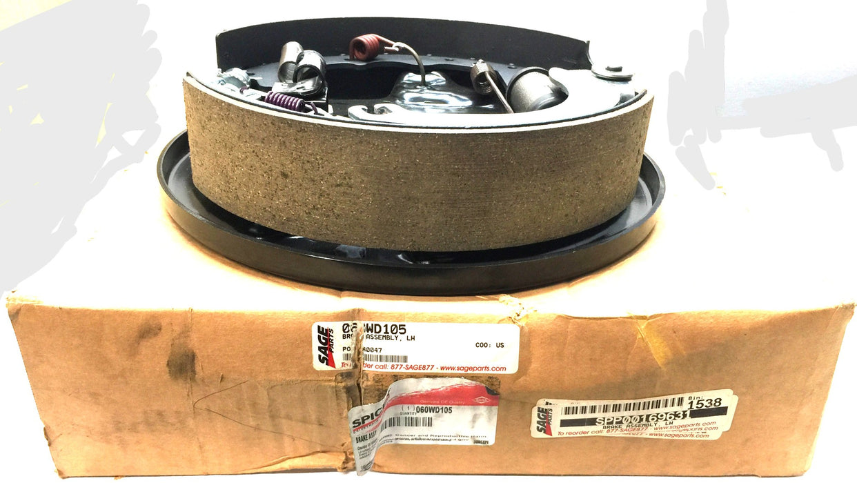 Dana LH Brake Assembly 060WD105 NOS