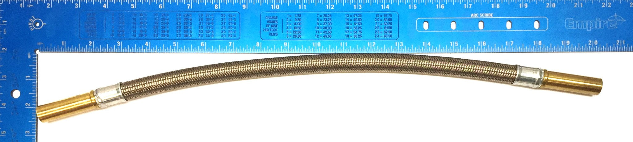 Unbranded 20" Air Compressor Discharge Hose Braided 5/8″OD 1/2″ID 13491N NOS