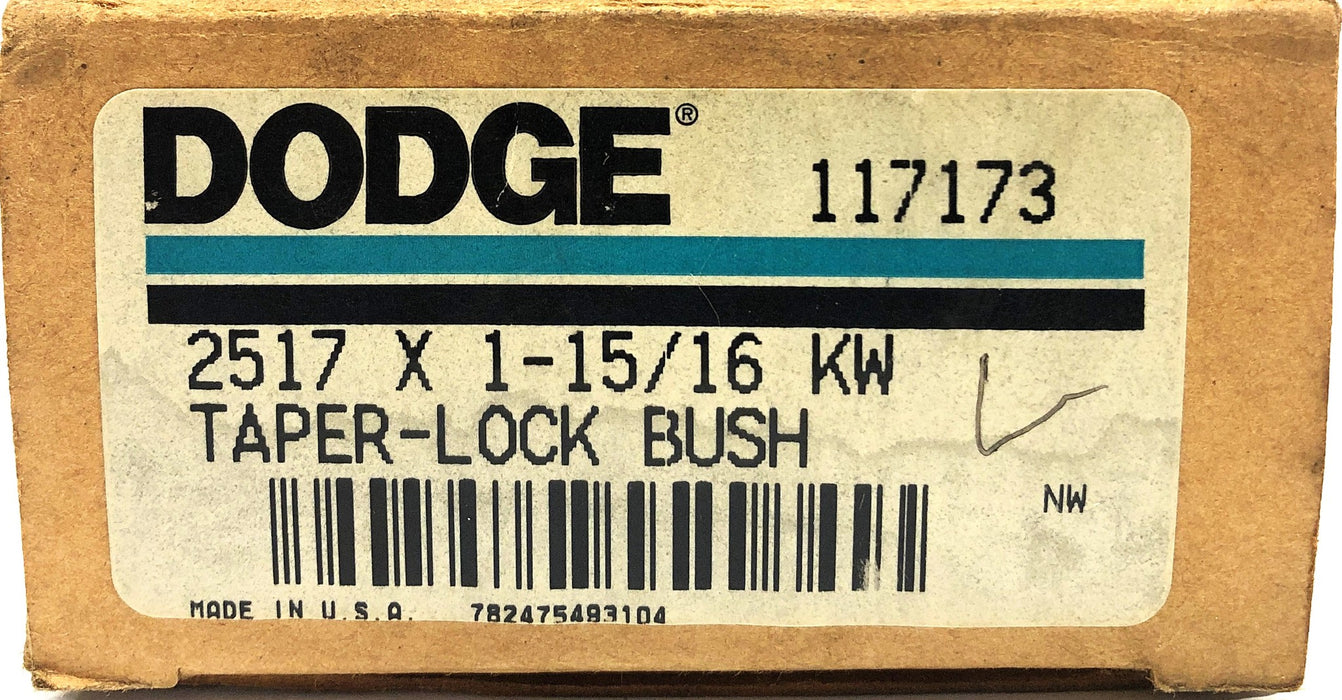 Dodge Split Taper Bushing 2517X1-15/16 KW (117173) [Lot of 2] NOS