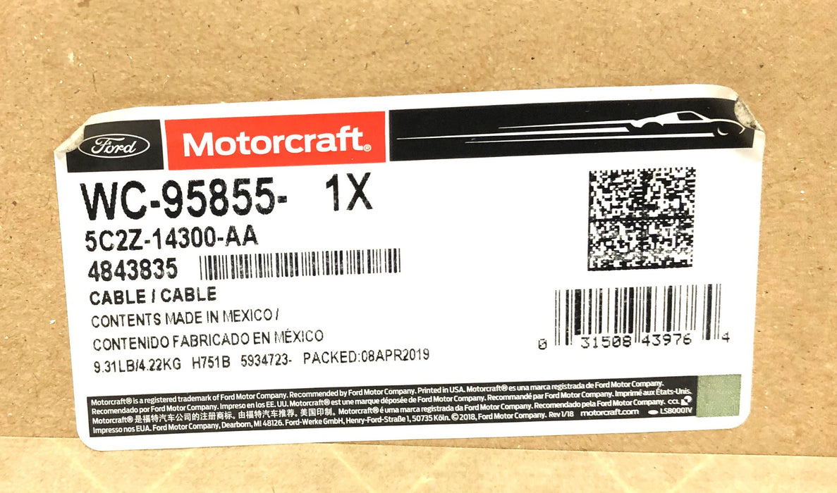 Ford Motorcraft Cable WC-95855 (5C2Z-14300-AA) NOS