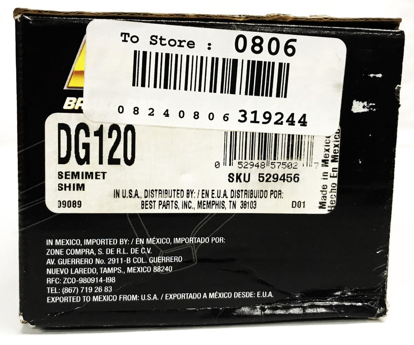 Duralast Gold Brake Pad Set DG120 NOS