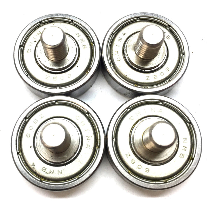 NMB Stainless Steel 7/32" Cam Follower Bearing 608Z [Lot of 4] NOS