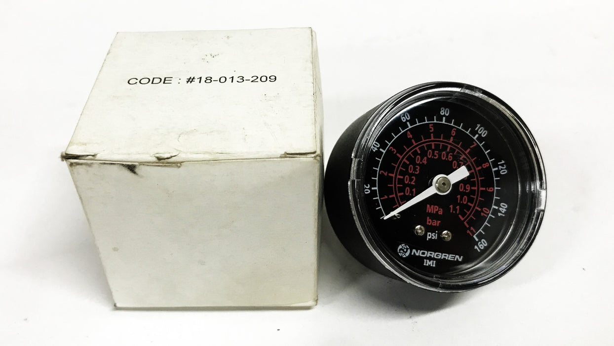 Norgren 2 inch 10-160 PSI Pressure Gauge 18-013-209 [Lot of 3] NOS
