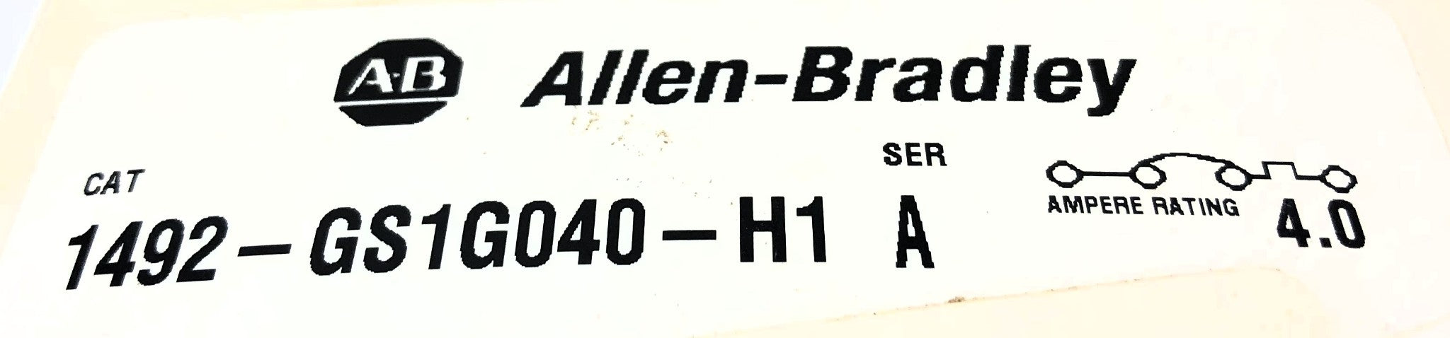 Allen-Bradley 4 AMP Series A Circuit Breaker 1492-GS1G040-H1 NOS