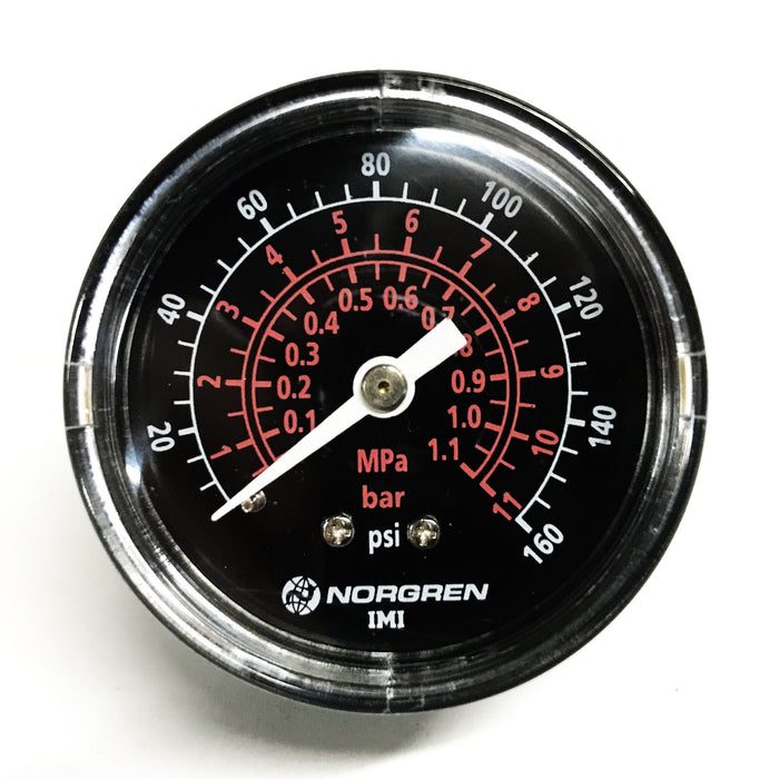Norgren 2 inch 10-160 PSI Pressure Gauge 18-013-209 [Lot of 3] NOS