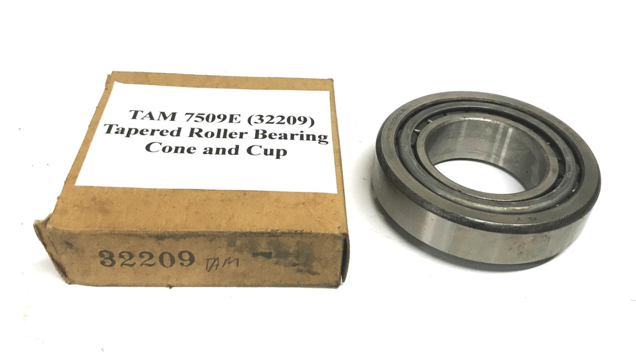 Tam Tapered Roller Bearing Cone and Cup 7509E (32209) NOS