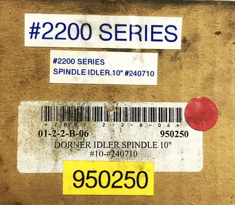 Dorner 2200 Series 10 inch Idler Spindle 240710 NOS