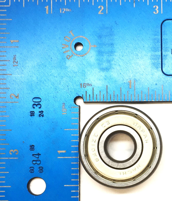 Nachi Deep Groove Sealed Ball Bearing 6301ZEC3 (6301ZZEC3) [Lot of 3] NOS