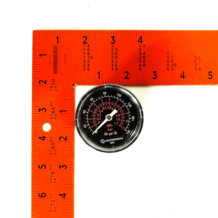 Norgren 2 inch 10-160 PSI Pressure Gauge 18-013-209 [Lot of 3] NOS