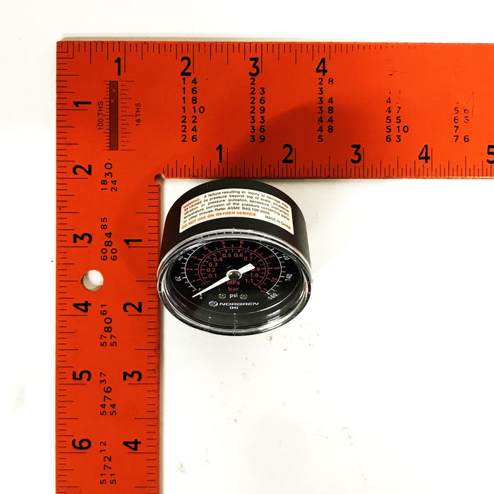 Norgren 2 inch 10-160 PSI Pressure Gauge 18-013-209 [Lot of 3] NOS