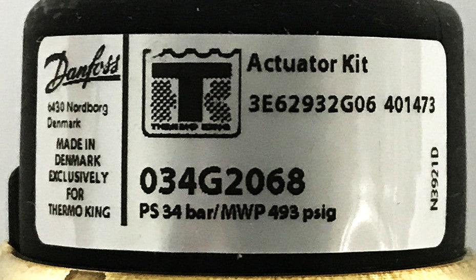 Trane Danfoss Electronic Actuator Valve 3E62932G06-401473 NOS